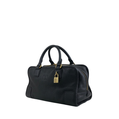 LOEWE Amazona28 Anagram Handbag Boston bag Black Vintage n43dbr