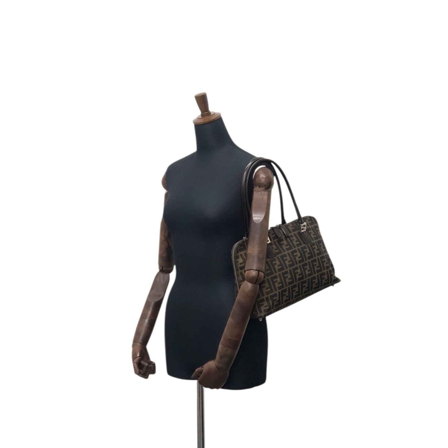 FENDI Shoulder bag Brown Vintage 3pcjz8