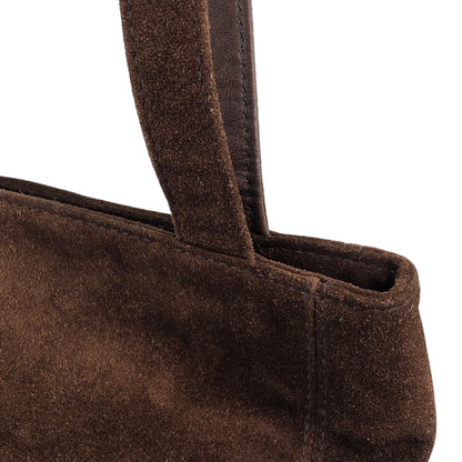 CHANEL Coco Mark Totebag Brown Vintage s32c85