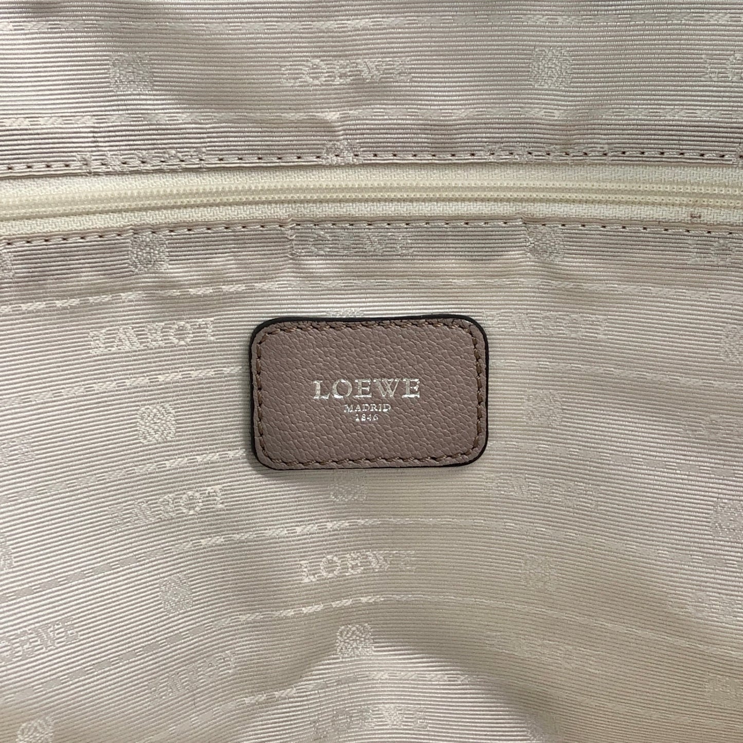 LOEWE Amazona36 Anagram Handbag Boston bag Gray Vintage mhy4fx