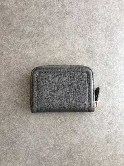 Salvatore Ferragamo Vala Ribbon Coin Purse Card holder Gray Vintage bvh27m