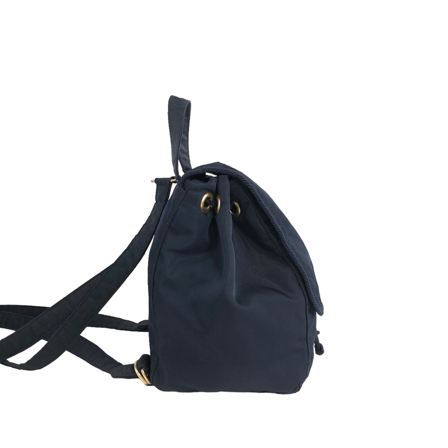 PRADA Logo Backpack Navy Vintage cd8bkb