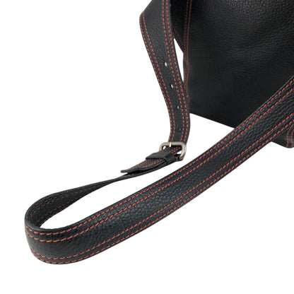 PRADA Stitch Shoulder bag Sling bag Black Vintage wg4cn6
