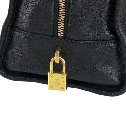 LOEWE Amazona28 Anagram Two-way Boston bag Shoulder bag Black Vintage v3dz54