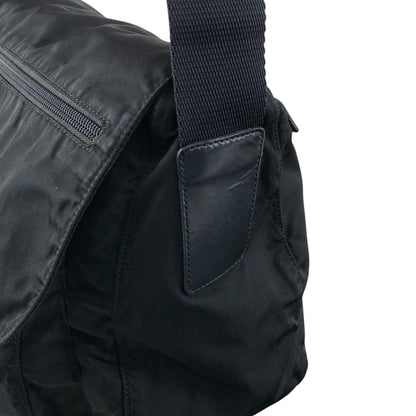 PRADA Tessuto Triangle Logo Shoulder bag Black Vintage 2i7imi