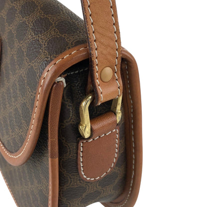 CELINE Macadam Blason Shoulder bag Brown Vintage mdu8r7