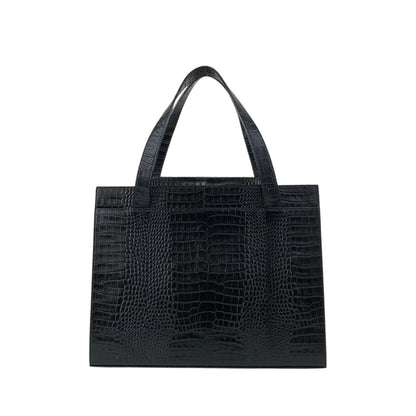 Yves Saint Laurent YSL Logo Handbag Black Vintage 3e2ciz