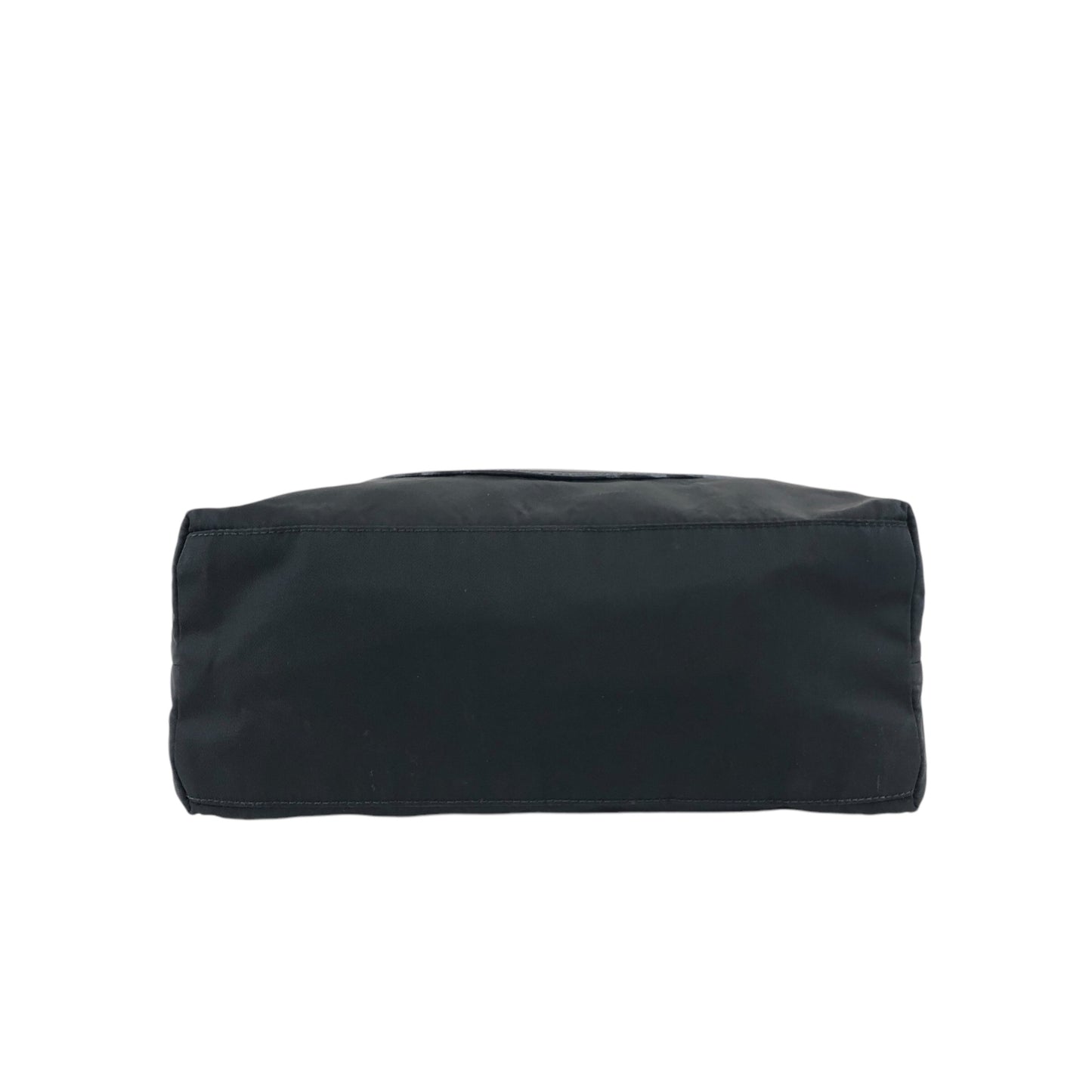 PRADA Logo Shoulder bag Hobobag Black Vintage wr3yar