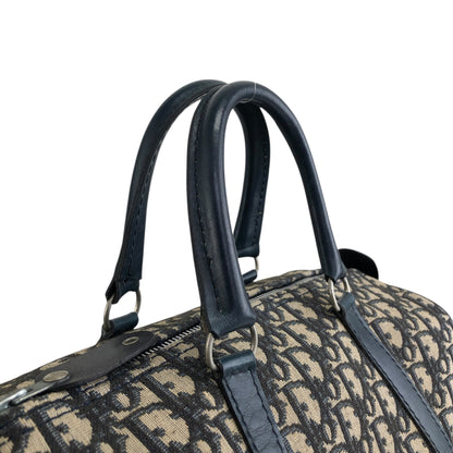Christian Dior Trotter Handbag Boston bag Navy Vintage fw6xn6