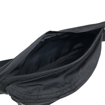 PRADA Tessuto Triangle Logo Sling bag Black Vintage 5xz3sa