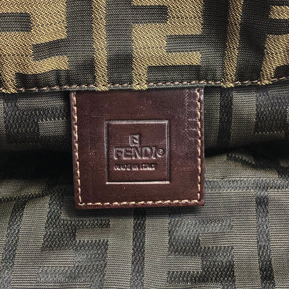 FENDI Zucca Handbag Totebag Brown Vintage fjksnk