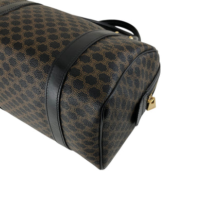 CELINE Macadam Blason Two-way Small Boston bag Shoulder bag Black Vintage anvhd8
