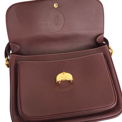 Cartier Shoulder bag Bordeaux Vintage p6hsiw