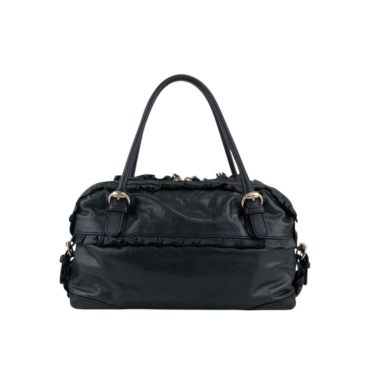 GUCCI Handbag Black Vintage ns25kt