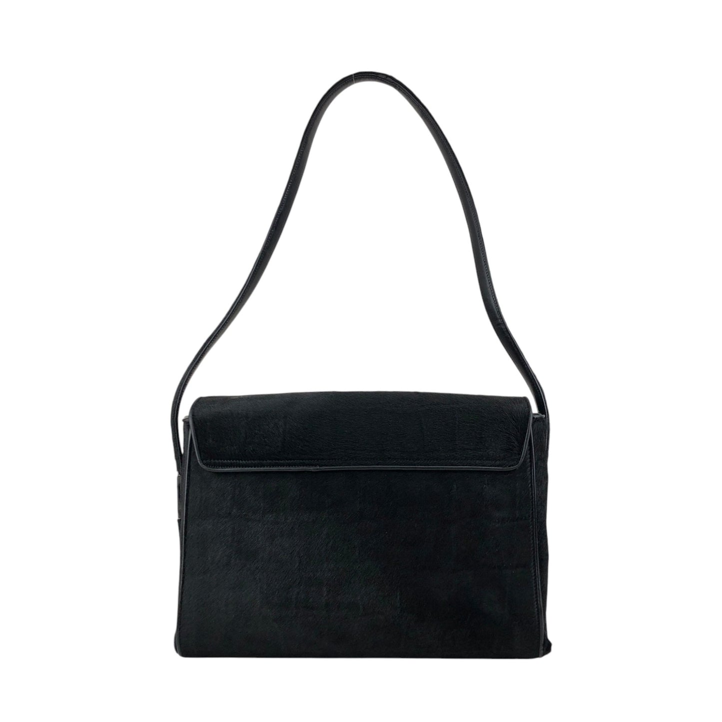 GUCCI Logo Shoulder bag Black Vintage v7uzb2