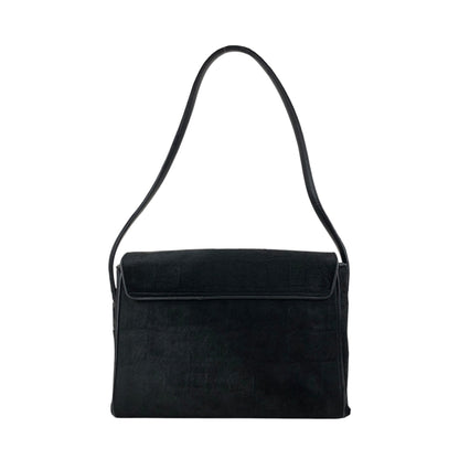 GUCCI Logo Shoulder bag Black Vintage v7uzb2
