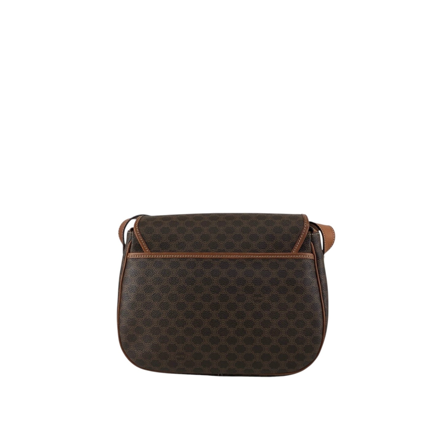CELINE Macadam Blason Shoulder bag Brown Vintage hpe7an