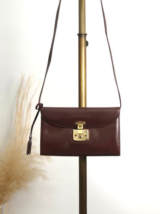 GUCCI Shoulder bag Brown Vintage imbphx
