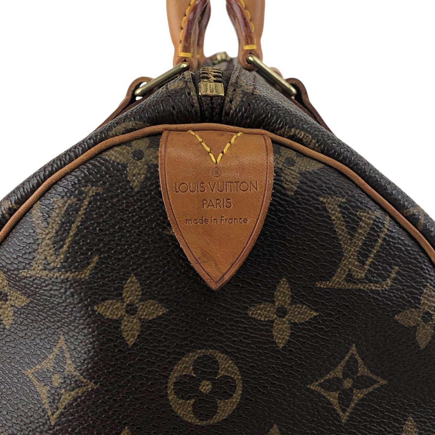 LOUIS VUITTON Monogram Handbag Boston bag Brown Vintage y2vg3b