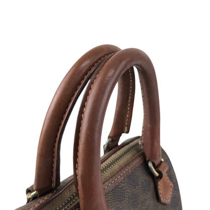 CELINE Macadam Two-way Small Boston bag Shoulder bag Brown Vintage bnscrs