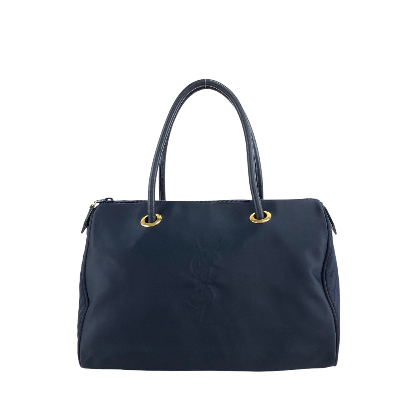 Yves Saint Laurent YSL 標誌手袋波士頓包海軍藍復古 6dix6x