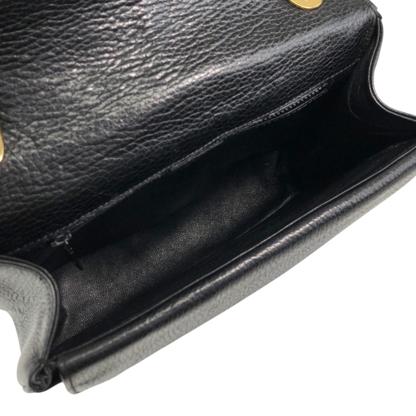 CELINE Triomphe Chain Shoulder bag Black Vintage t8zcx2