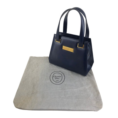 Christian Dior Logo Handbag Navy Vintage tx5uyv