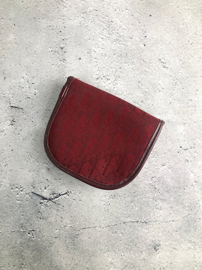 Christian Dior Trotter Coin Purse Red Vintage 4vky8y