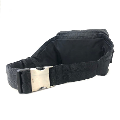 PRADA Triangle Logo Nylon Belt Bag Sling Bag Black Vintage jwamw5
