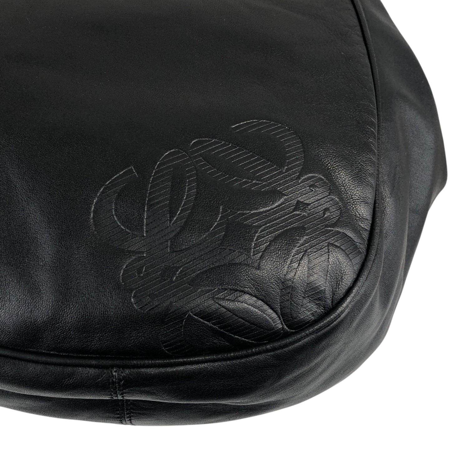 LOEWE Anagram Shoulder bag Black Vintage g6acrx