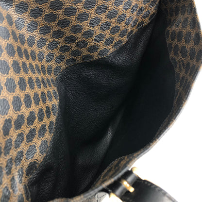 CELINE Macadam Shoulder bag Black Vintage xhkb75