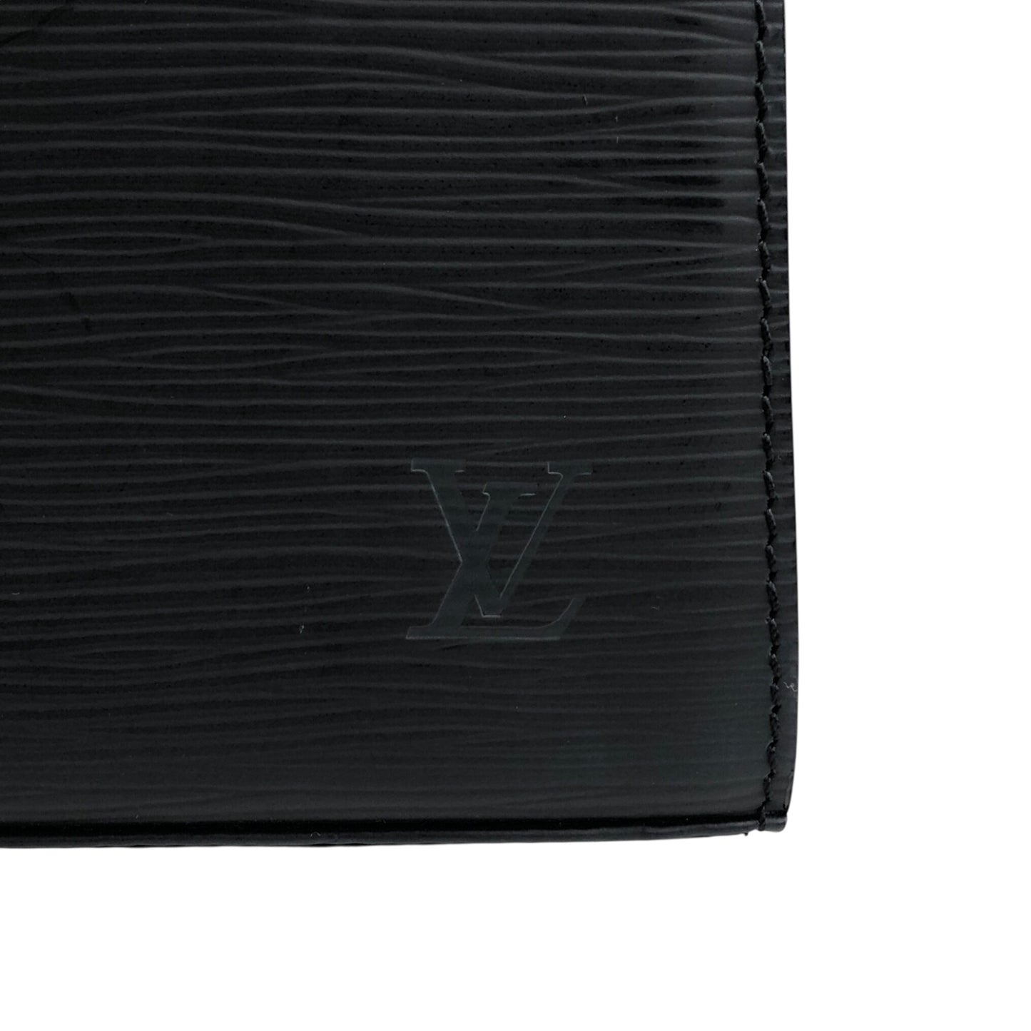 LOUIS VUITTON Epi Turn Lock Handbag Black Vintage u8cniv