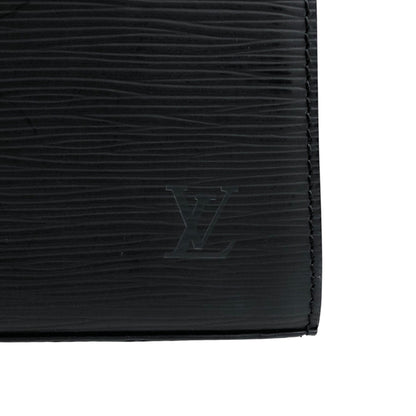 LOUIS VUITTON Epi Turn Lock Handbag Black Vintage u8cniv