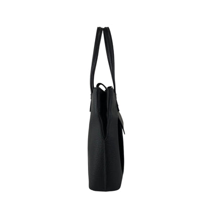 LOEWE Logo Embossed Front Pocket Handbag Black Vintage kmkg4n