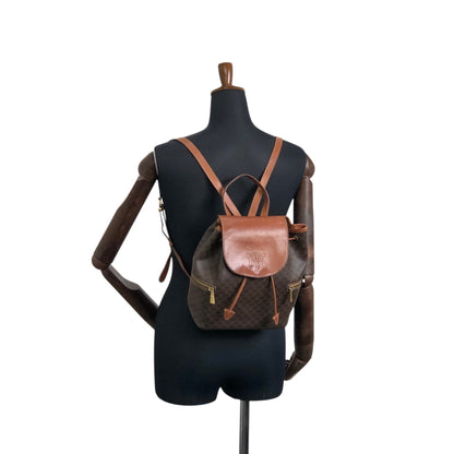 CELINE Macadam Triomphe Backpack Brown Vintage sd2tgi