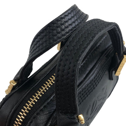 LOEWE Anagram Leather Coin Purse Micro bag Black Vintage 8i5d2v