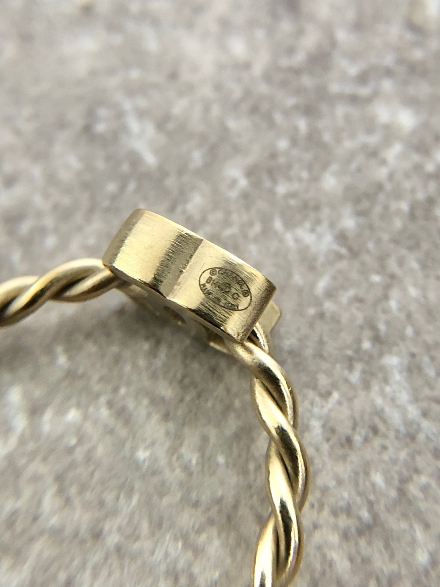 CHANEL Coco Mark Ring Gold Vintage mfyk7h