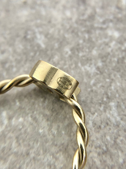 CHANEL Coco Mark Ring Gold Vintage mfyk7h