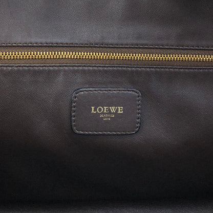 LOEWE Amazona36 Anagram Handbag Boston bag Dark Brown Vintage ihmrwb