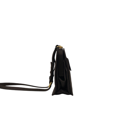 PRADA Metal Closure Shoulder bag Brown Vintage z6hamg