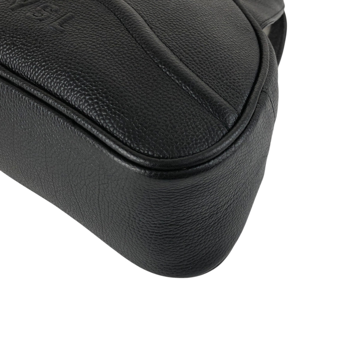 Yves Saint Laurent YSL Logo Handbag Black Vintage ygtkm5