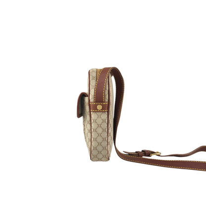 CELINE Blason Small Shoulder bag Beige Vintage yn4w5e