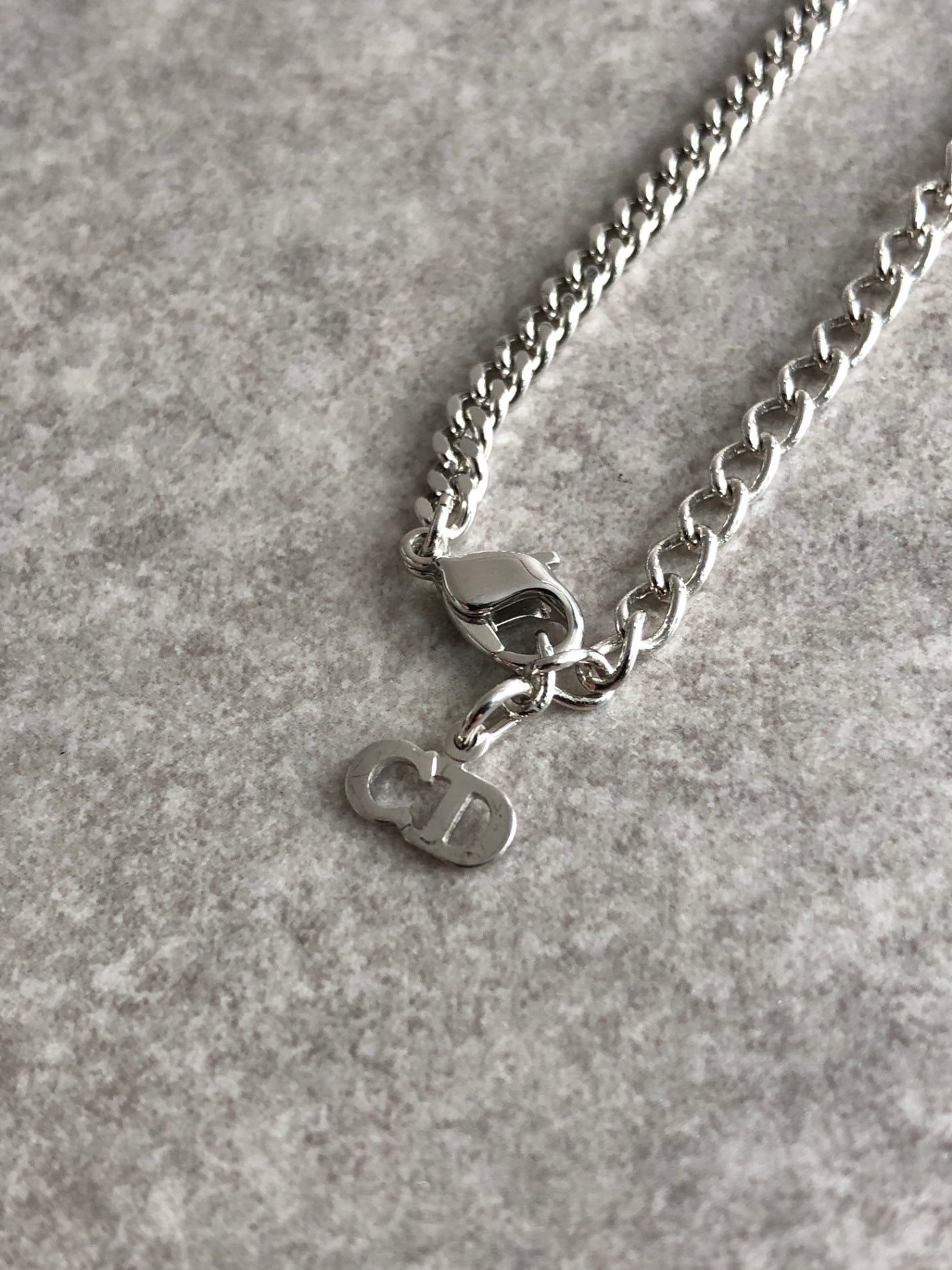 Christian Dior Logo Bracelet Silver Vintage 7imfwt