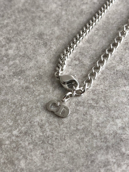 Christian Dior Logo Bracelet Silver Vintage 7imfwt