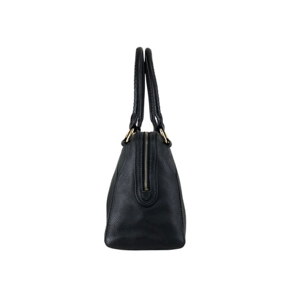 CELINE Logo Small Boston bag Handbag Black Vintage gh4sw6