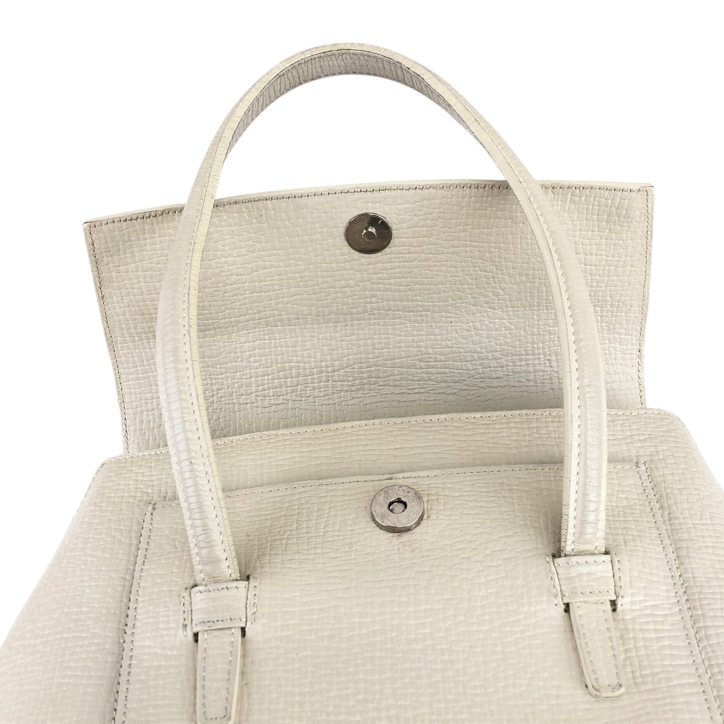 LOEWE Logo Handbag White Vintage gch7b5