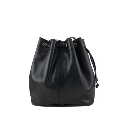 Yves Saint Laurent Drawstring Shoulder bag Black Vintage upwttg