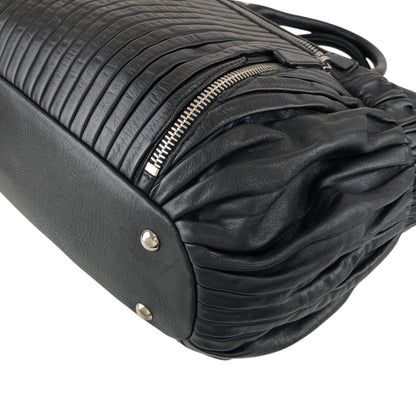 miumiu Front Zipper Handbag Totebag Black Vintage fx4ann