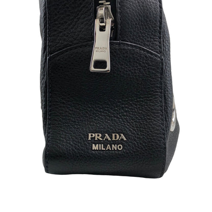 PRADA Logo Chain Handbag Black Vintage iubjy2