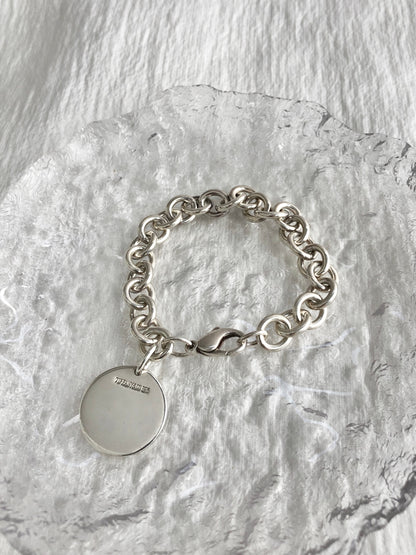 Tiffany & Co. SILVER925 Bracelet Silver Vintage 36nwem